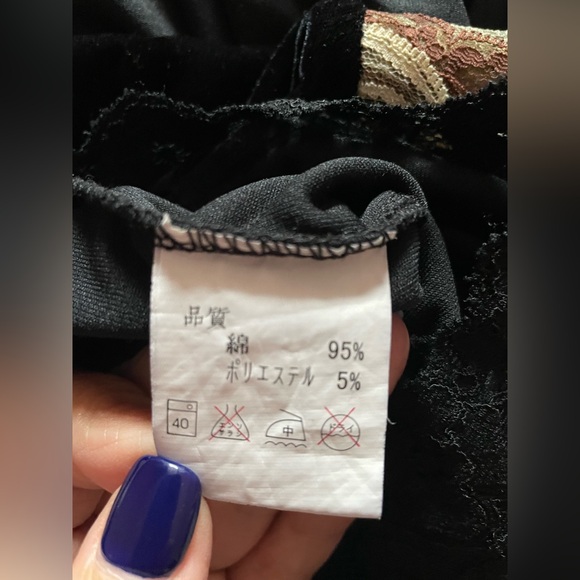 Black Lace Trim Cami Top - Picture 7 of 10